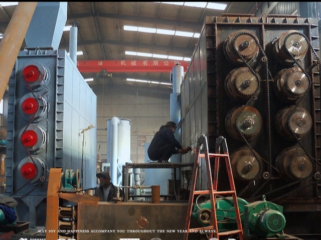 鞏義北斗機械展示先進活性炭生產(chǎn)設備